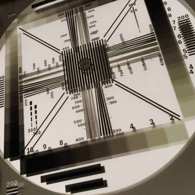 TV Test Chart - Abstract Pattern Optical Effect – 9x11 Led Lightbox by Mini-Cinema (Detail2)