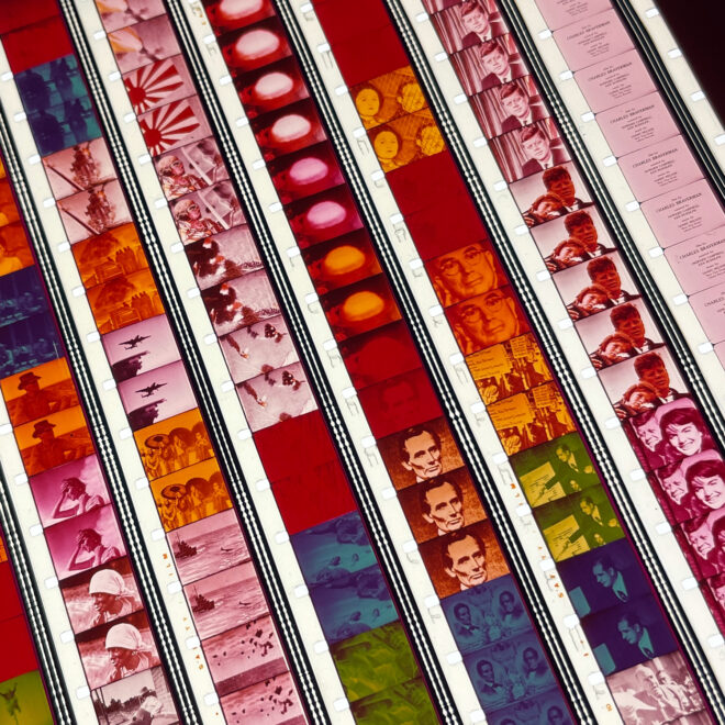 American Time Capsule 1968 Braverman - 16mm Film Collage - 24x24 Lightbox by Hugo Cantin : Mini-Cinema _close5