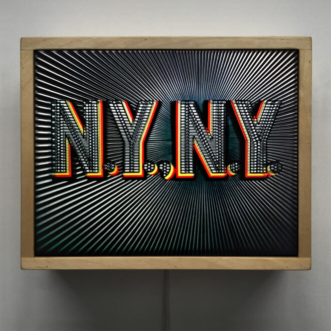 NY NY Optical Effect – 9x11 Led Lightbox by Hugo Cantin - Mini-Cinema -FRONTh-NYNY-desat